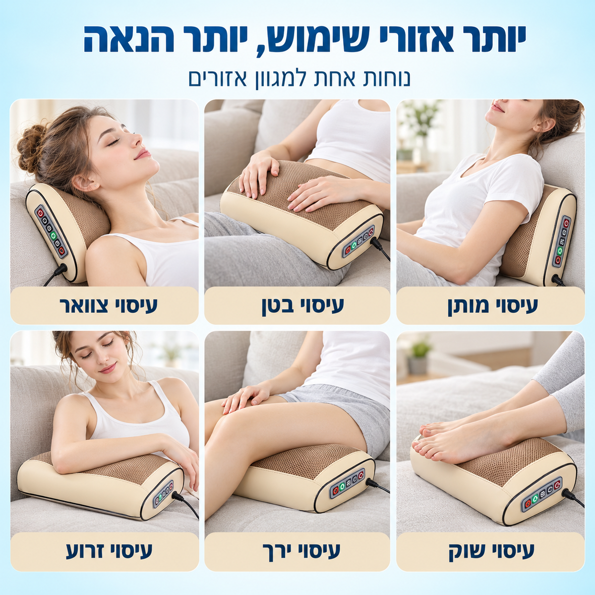 TheraNeck™ - כרית עיסוי לצוואר