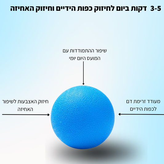 ™PowerBall כדור לחיזוק האצבעות ושיפור האחיזה