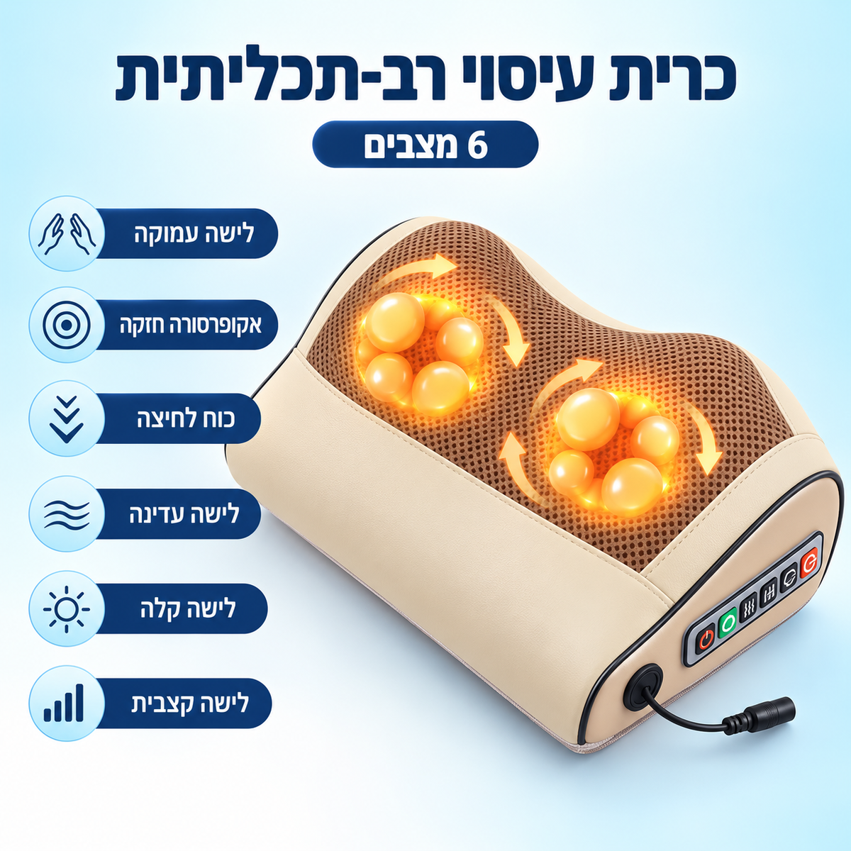 TheraNeck™ - כרית עיסוי לצוואר