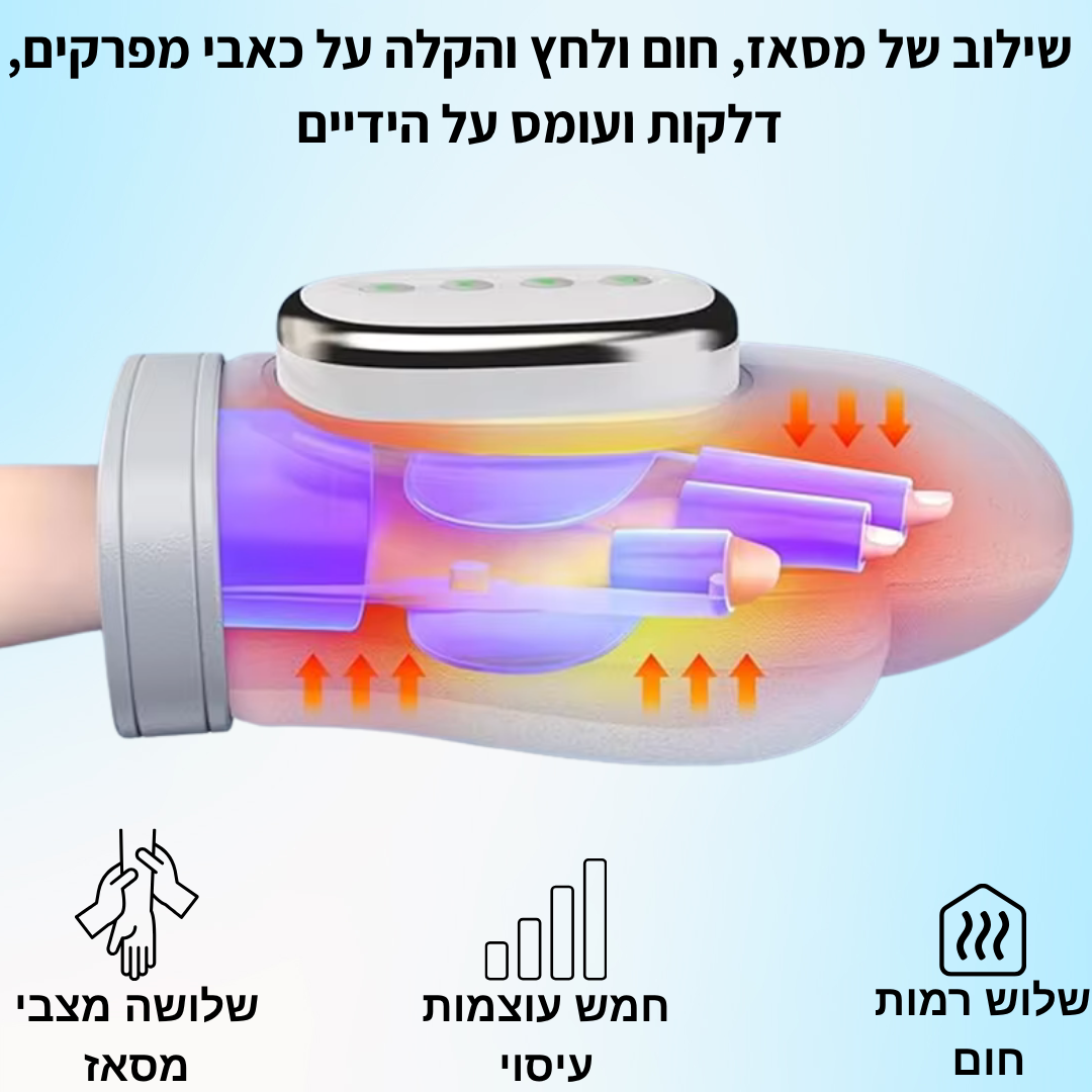 מכשיר עיסוי להפגת כאב ונוקשות - ™TheraHand